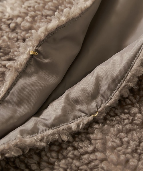 devirock（デビロック） ベスト 洗える プードルボア ロングベスト