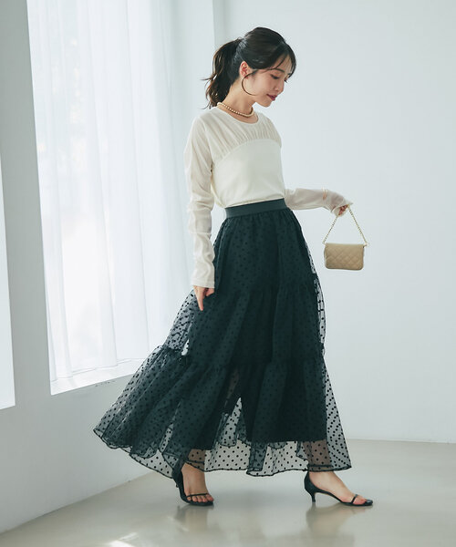 La boutique BonBon 3段ティアードスカート La boutique Bonbon スカート 「3サイズ展開・新型登場