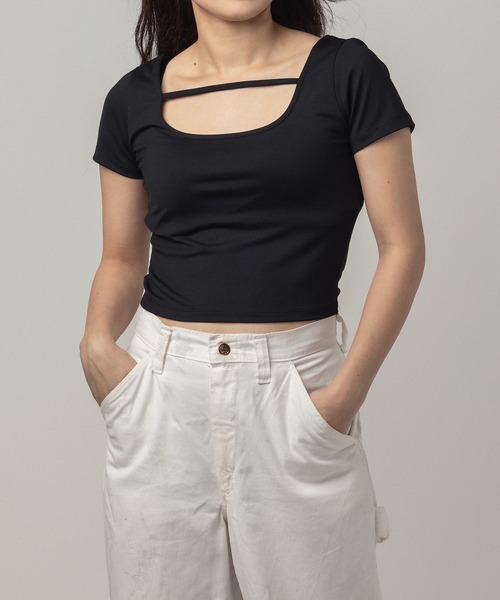 [REST & RECREATION] Tシャツ RR STRAP CROP TOP (3color) Rest＆Recreation tシャツ Rest ＆ Recreation/RR STRAP CROP