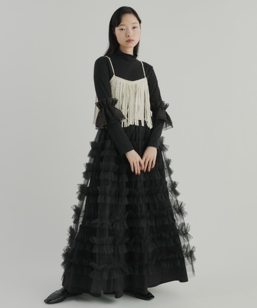 PERNA（ペルナ） ベスト ジレ フリンジベスト レディース : ZOZOTOWN