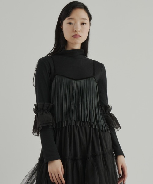 PERNA（ペルナ） ベスト ジレ フリンジベスト レディース : ZOZOTOWN