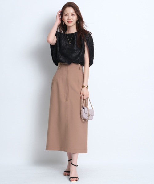 JUSGLITTY ホワイトブラウス SIZE1 JUSGLITTY - ジャスグリッティーパイピングラッフルブラウス
