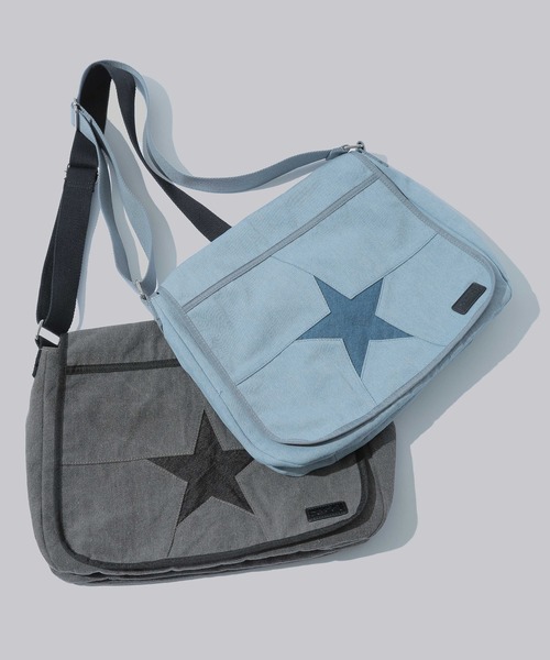 ショルダーバッグ・ポシェット COZING Star messenger bag 5BJH1370 早い者勝ち X-girl STUDDED MESSENGER BAG 星型スタッズ◎ (X