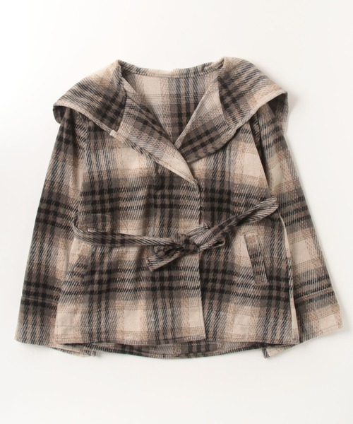 gossip!ロサンゼルス コート チェスターコート Y2K レトロなチェック柄