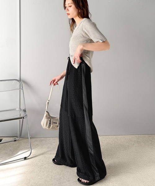 デルフィーノパンツ classicalelf パンツ 大人華やかリラクシー。レース切替