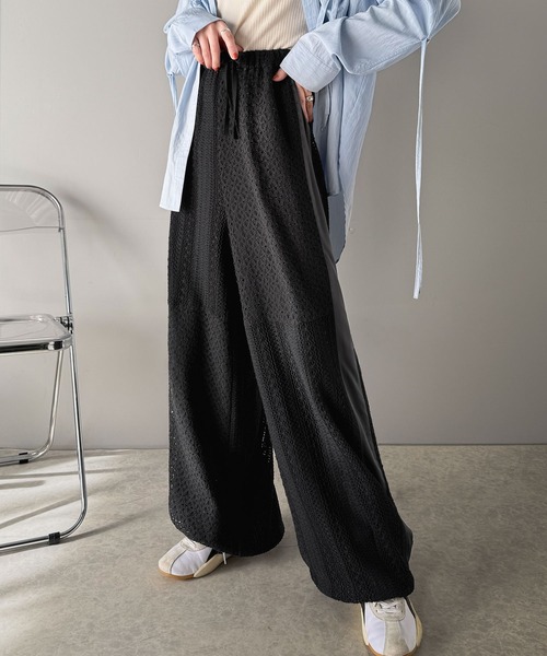 デルフィーノパンツ classicalelf パンツ 大人華やかリラクシー。レース切替