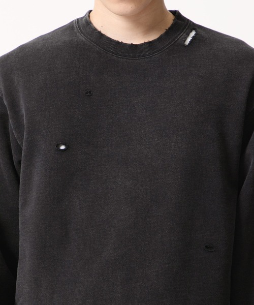 marka ダメージスウェットクルーネック marka（マーカ）の「〈別注〉 DAMAGE CREW NECK SWEAT