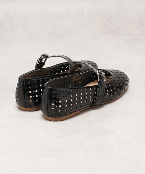 未使用　LANVIN バレエシューズ 36½ 黒 ランバン コレクション LANVIN COLLECTION バレエシューズ