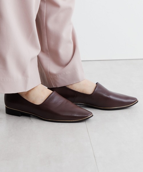 ベル✧定価23,100円人気完売 HIMIKOメタルラインフラット 日本製 卑弥呼（HIMIKO） パンプス 「Made in Japan」「卑弥呼」「撥水