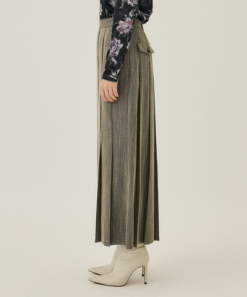 スカート AMERI VINTAGE MEDIOLIVIAOPALPLEATSSKIRT AMERI VINTAGE MEDIOLIVIAOPALPLEATSSKIRT