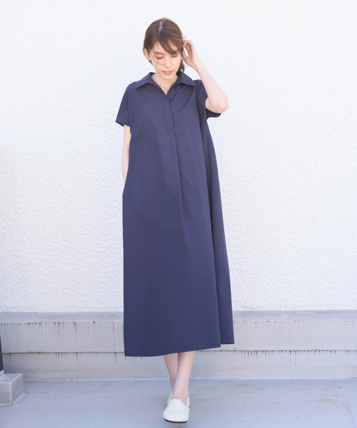 Mila Owen ワンピース スキッパーカラーAラインワンピース