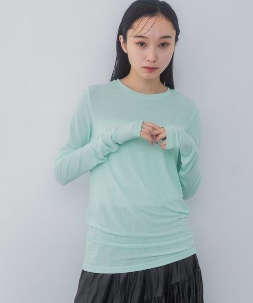 JEANASIS tシャツ セミシアーフィットLS TEE/322981 レディース