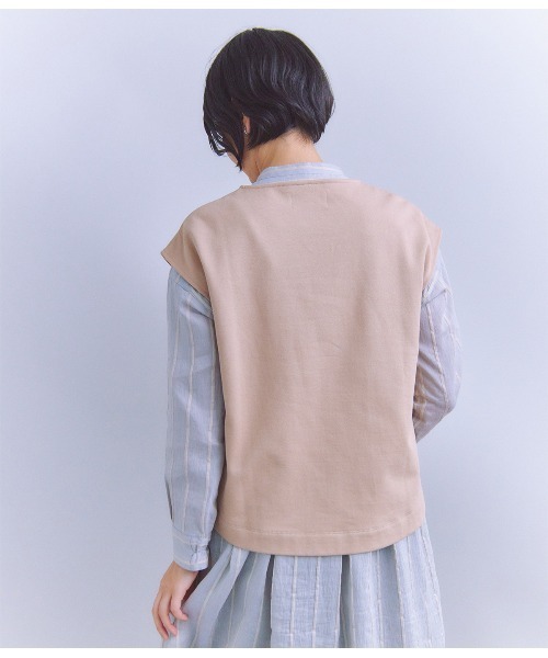 tシャツ French Terry アシンメトリーベスト レディース SIPULI tシャツ French Terry アシンメトリーベスト レディース