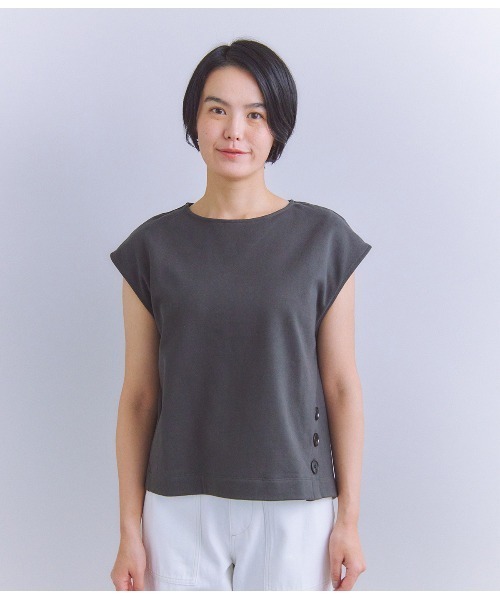 tシャツ French Terry アシンメトリーベスト レディース SIPULI tシャツ French Terry アシンメトリーベスト レディース