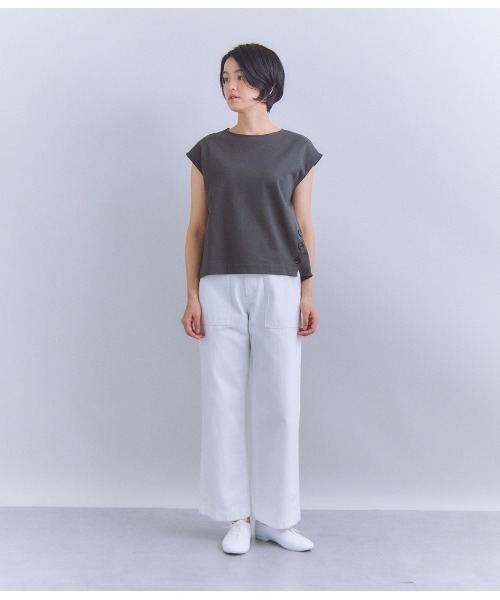 tシャツ French Terry アシンメトリーベスト レディース SIPULI tシャツ French Terry アシンメトリーベスト レディース