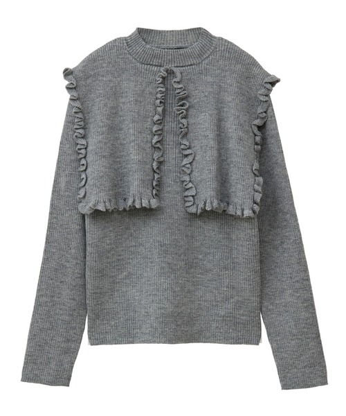 「Candy Stripper」 長袖ニット 2 ブラック レディース_画像4