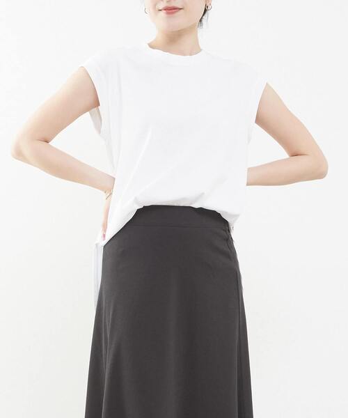 tシャツ ノースリーブカットソー「セットアップ対応可能」 レディース