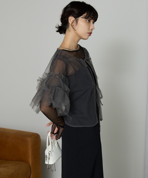 simone rocha チュールフリルトップス 今回もとっても可愛かった🥹✨ 白のチュールフリルトップスが特に