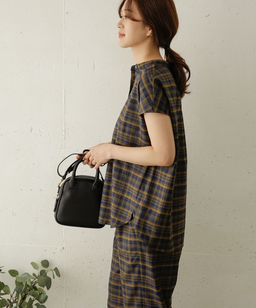 「URBAN RESEARCH DOORS」 半袖シャツ ONE ブルー レディース URBAN RESEARCH DOORS 「URBAN DOORS」 半袖ブラウス ONE SIZE