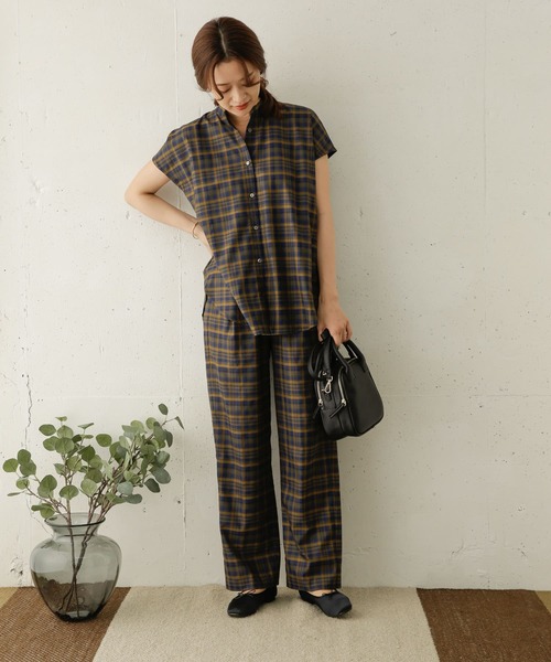 「URBAN RESEARCH DOORS」 半袖シャツ ONE ブルー レディース URBAN RESEARCH DOORS 「URBAN DOORS」 半袖ブラウス ONE