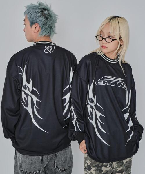 WEGO（ウィゴー） tシャツ WEGO/トライバルレーシングロンT メンズ