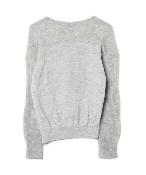 「CITYSHOP」 Vネックニット FREE グレー レディース_画像2