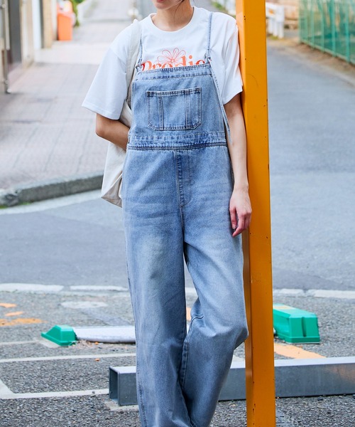 サロペット オーバーオール 「華奢ストラップ×美シルエット