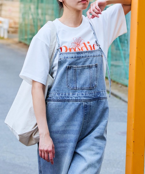 サロペット オーバーオール 「華奢ストラップ×美シルエット