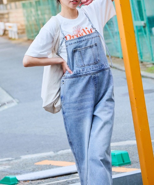 サロペット オーバーオール 「華奢ストラップ×美シルエット