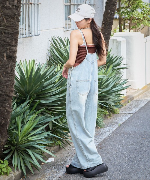 サロペット オーバーオール 「華奢ストラップ×美シルエット