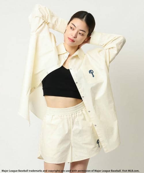 BACK TO THE FIELD ワンピース 「MLB」オーバーサイズシャツ×ショート