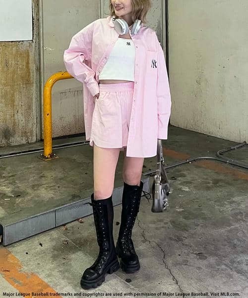 BACK TO THE FIELD ワンピース 「MLB」オーバーサイズシャツ×ショート