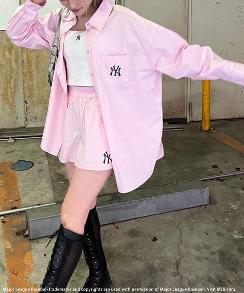 BACK TO THE FIELD ワンピース 「MLB」オーバーサイズシャツ×ショート