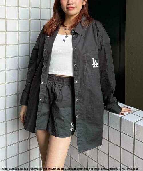 BACK TO THE FIELD ワンピース 「MLB」オーバーサイズシャツ×ショート