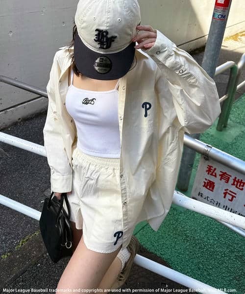 BACK TO THE FIELD ワンピース 「MLB」オーバーサイズシャツ×ショート