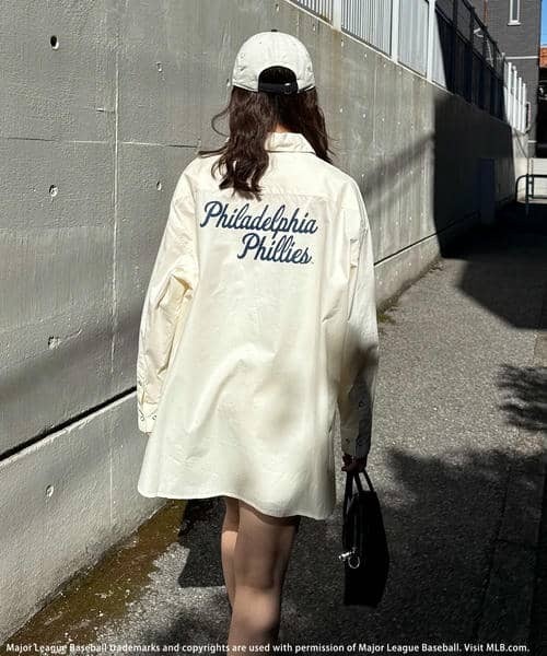 BACK TO THE FIELD ワンピース 「MLB」オーバーサイズシャツ×ショート
