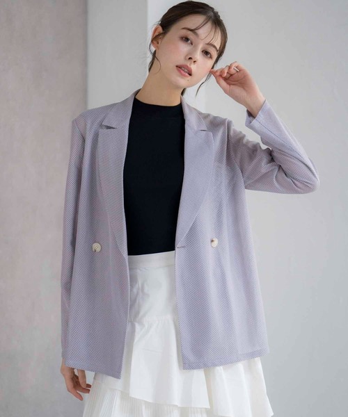 NOELA（ノエラ） ジャケット テーラードジャケット メッシュダブル