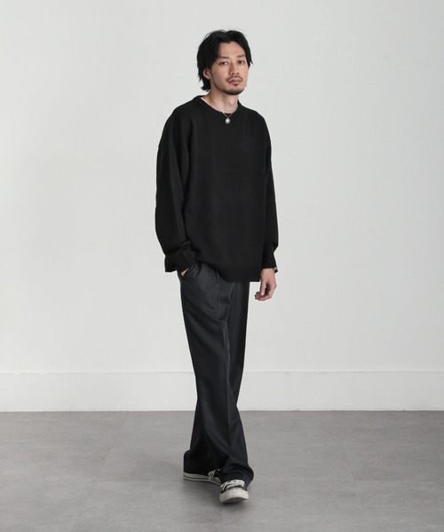 「ZIP FIVE」 長袖ニット X-LARGE グレー メンズ_画像6