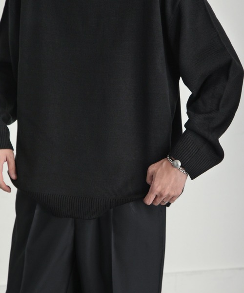 「ZIP FIVE」 長袖ニット X-LARGE グレー メンズ_画像7
