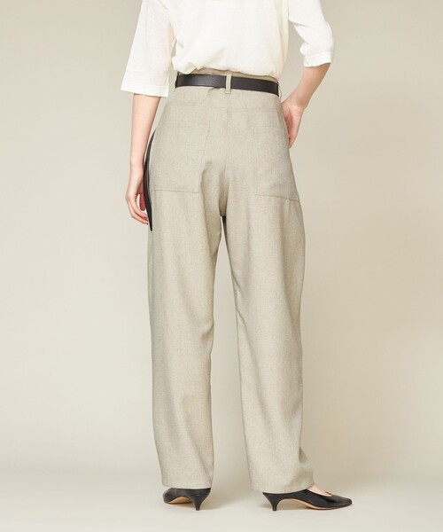 conte パンツ 「conte」ラウンドシルエットパンツ レディース