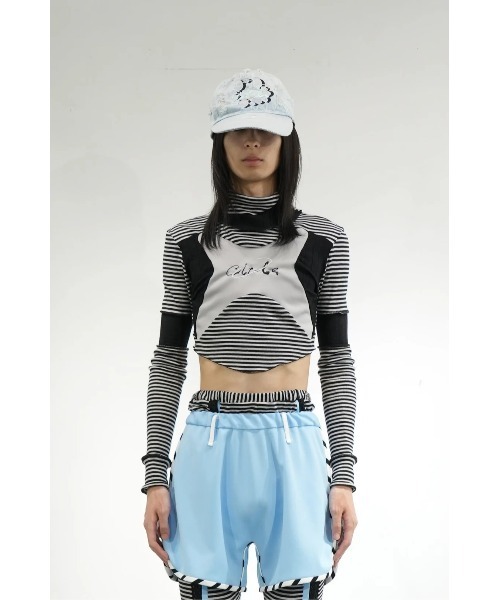 tシャツ BALMUNG/バルムング/Circle Border Short Top レディース メンズ