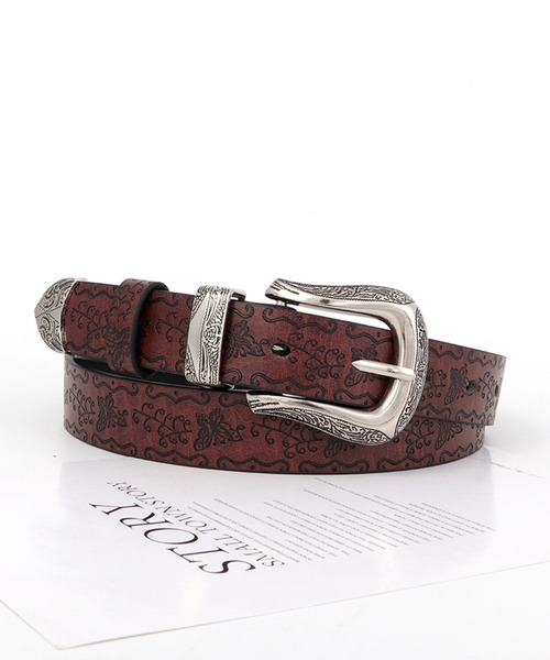 CALIFORNIA OUTFITTERS ベルト 4D10 バタフライモチーフ メタル