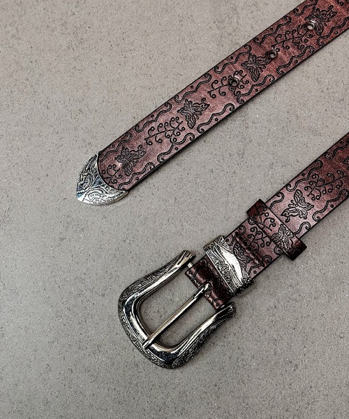 CALIFORNIA OUTFITTERS ベルト 4D10 バタフライモチーフ メタル