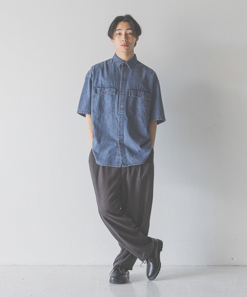 LOWRYS FARM（ローリーズファーム） シャツ デニムオーバーシャツSS