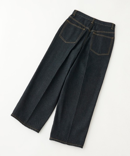 [MONO-MART LADY'S] обработка Denim брюки M черный женский 