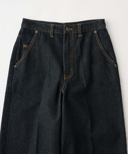 [MONO-MART LADY'S] обработка Denim брюки M черный женский 
