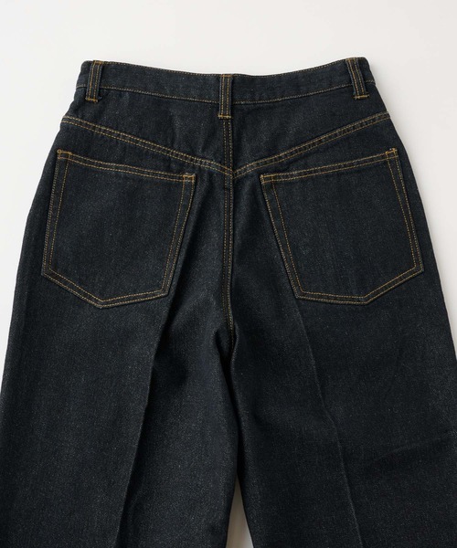 [MONO-MART LADY'S] обработка Denim брюки M черный женский 