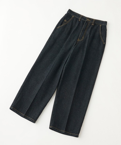 [MONO-MART LADY'S] обработка Denim брюки M черный женский 