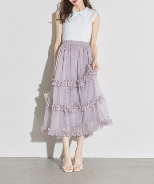 tocco closet ニット セーター 「ZOZO限定」リボンレース襟