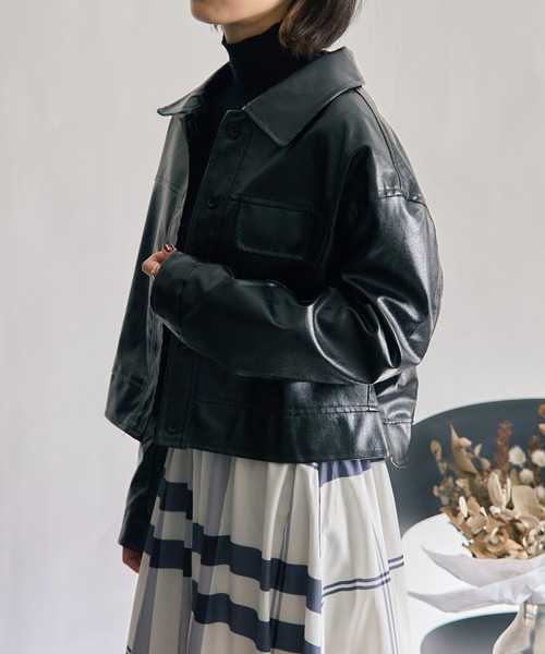 「SETUP7」 「Maison breeze」ジャケット FREE ブラック レディース_画像6